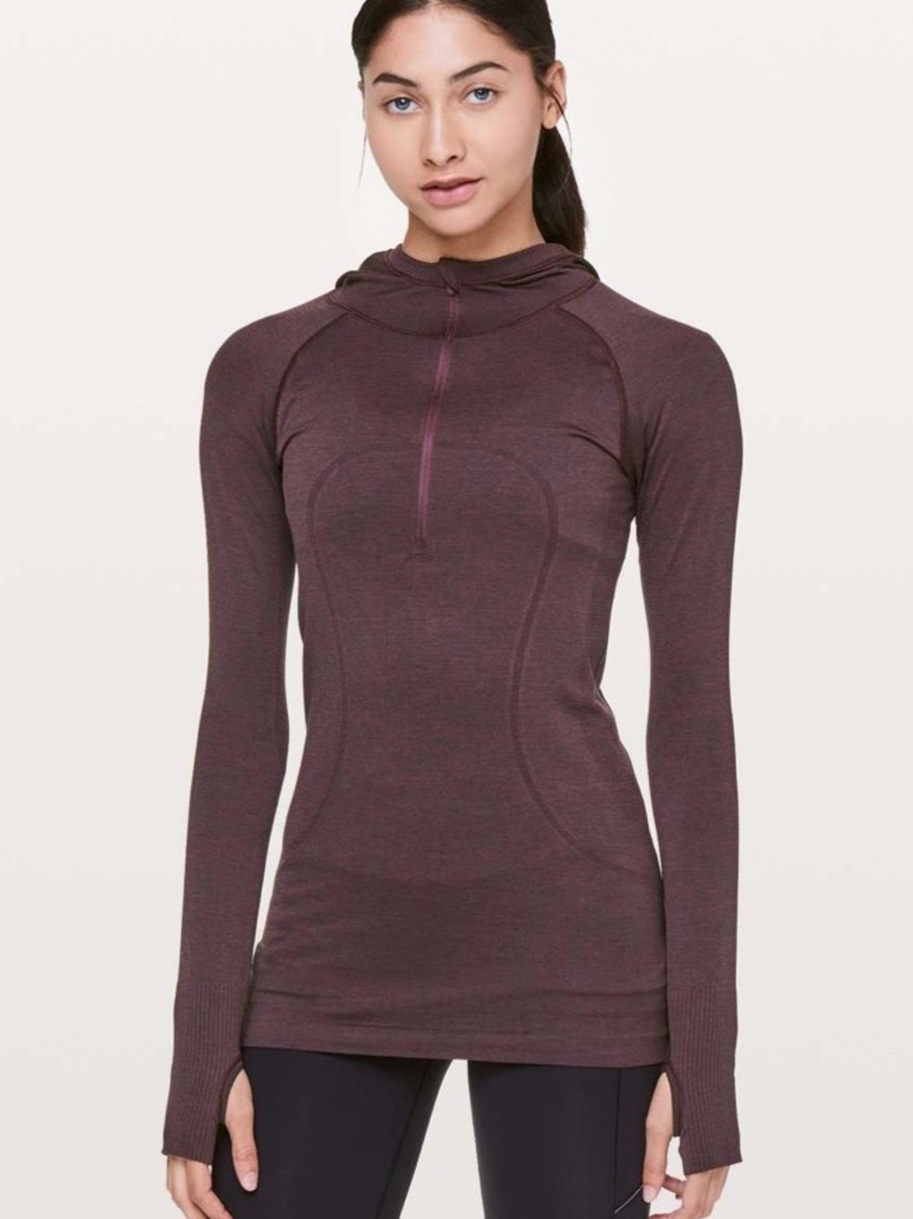 lululemon athletica Swiftly Long Sleeve Half-Zip Hoodie